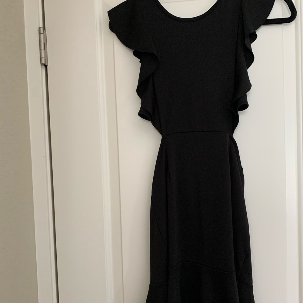 Black mini dress